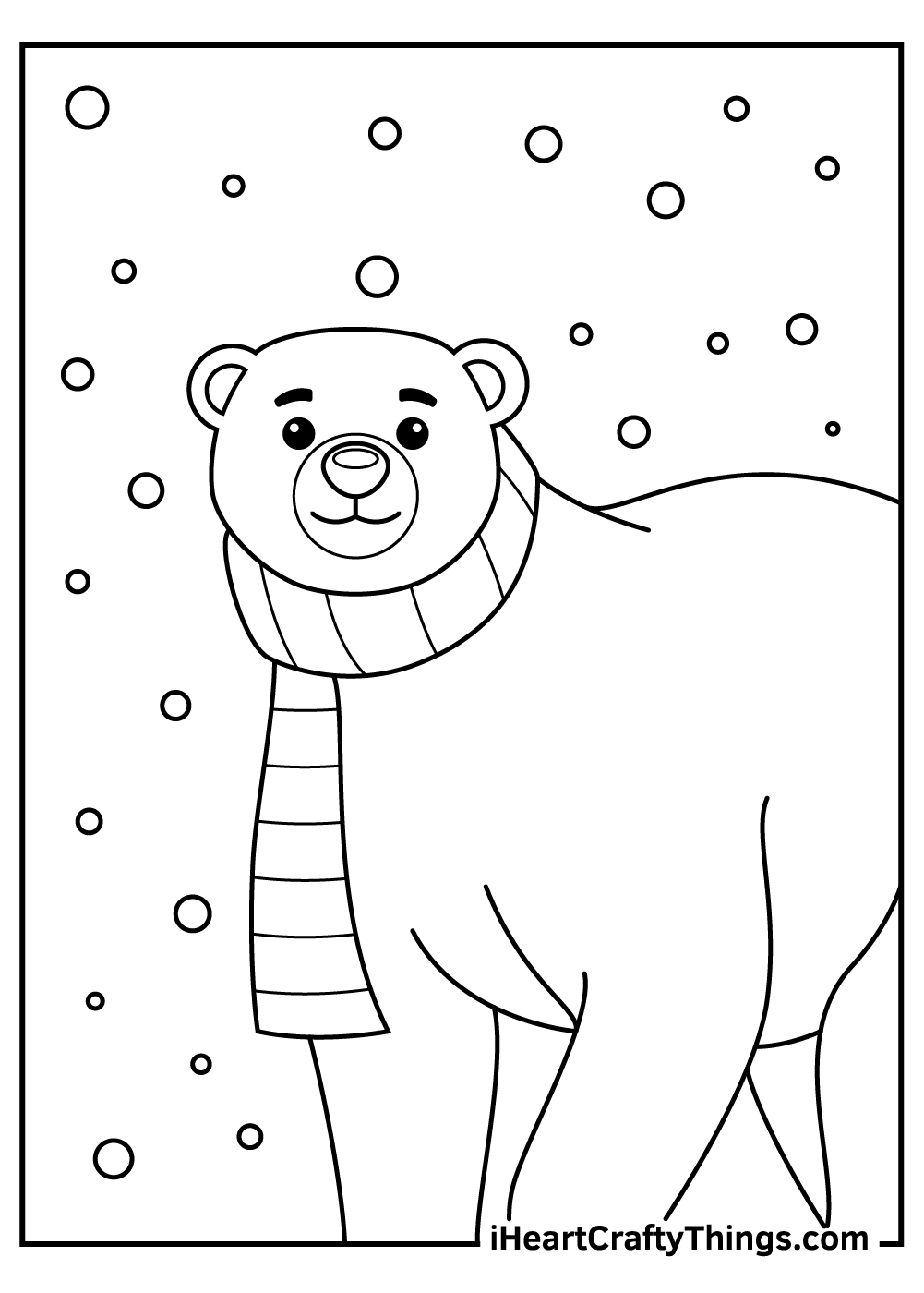 Polar bears coloring pages free printables