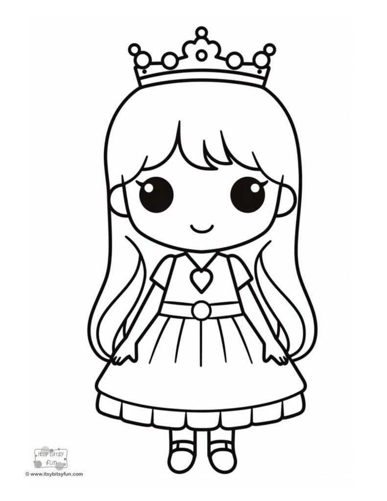 Free printable princess coloring pages