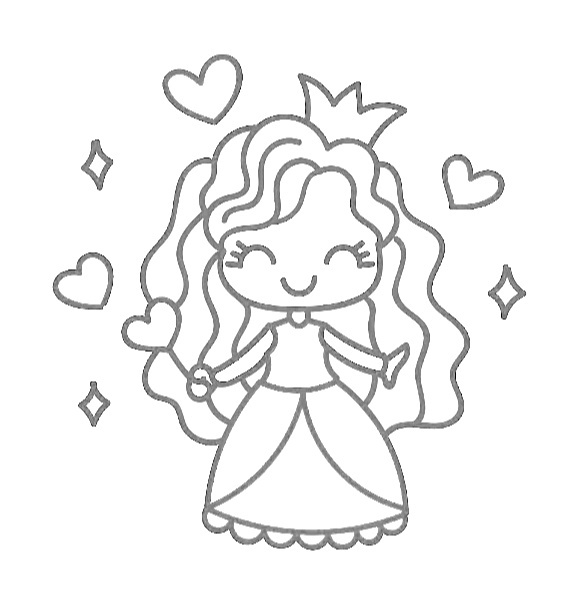 The cutest princess coloring pages for free