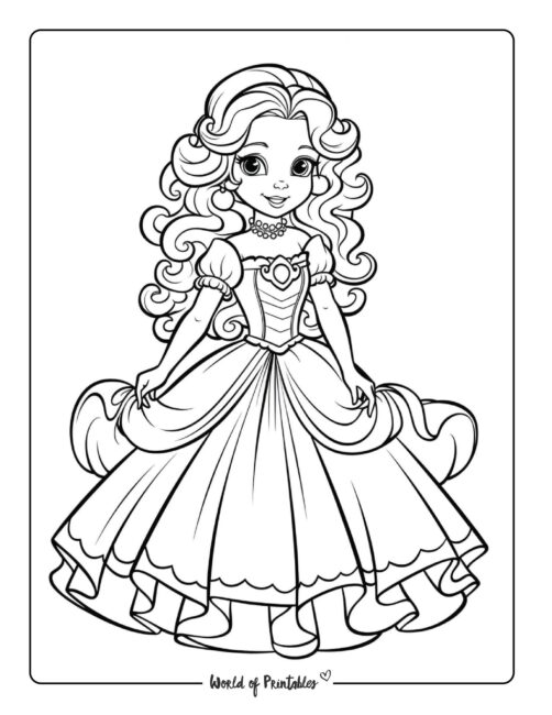 Best princess coloring pages