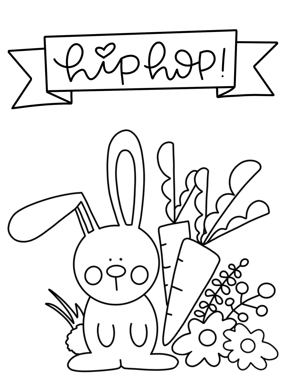 Free easter coloring page printable