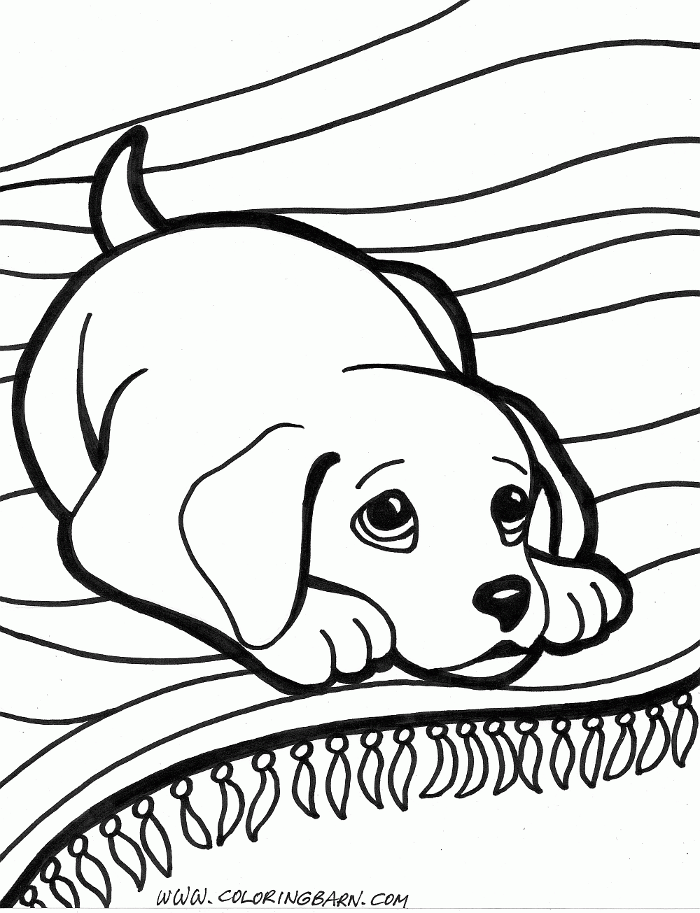 Puppy coloring pages