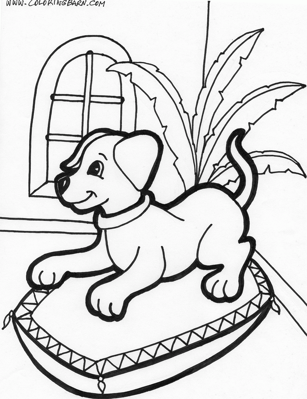 Puppy coloring pages