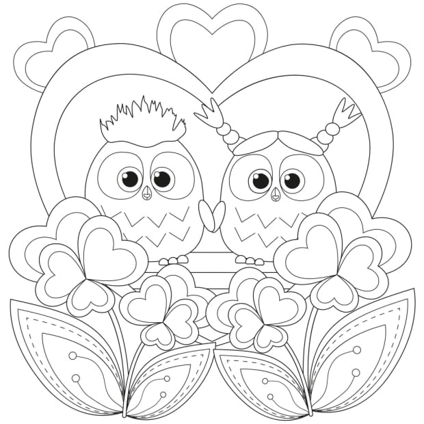 Free printable valentines day coloring pages for kids and adults