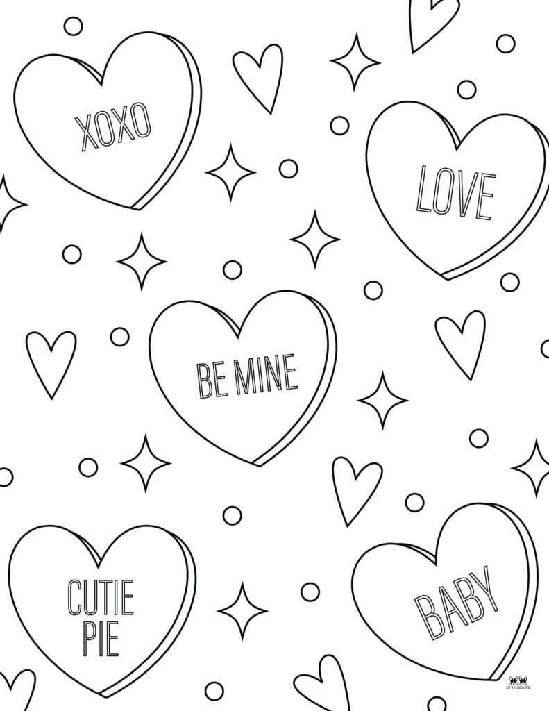 Valentines day coloring pages