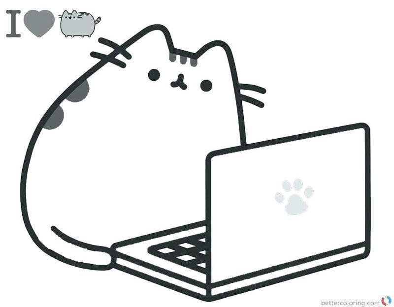 Get this pusheen coloring pages pdf and have fun with it