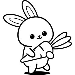 Rabbit coloring pages