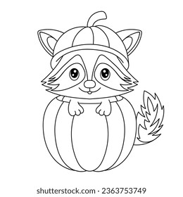 Raccoon coloring page images stock photos d objects vectors