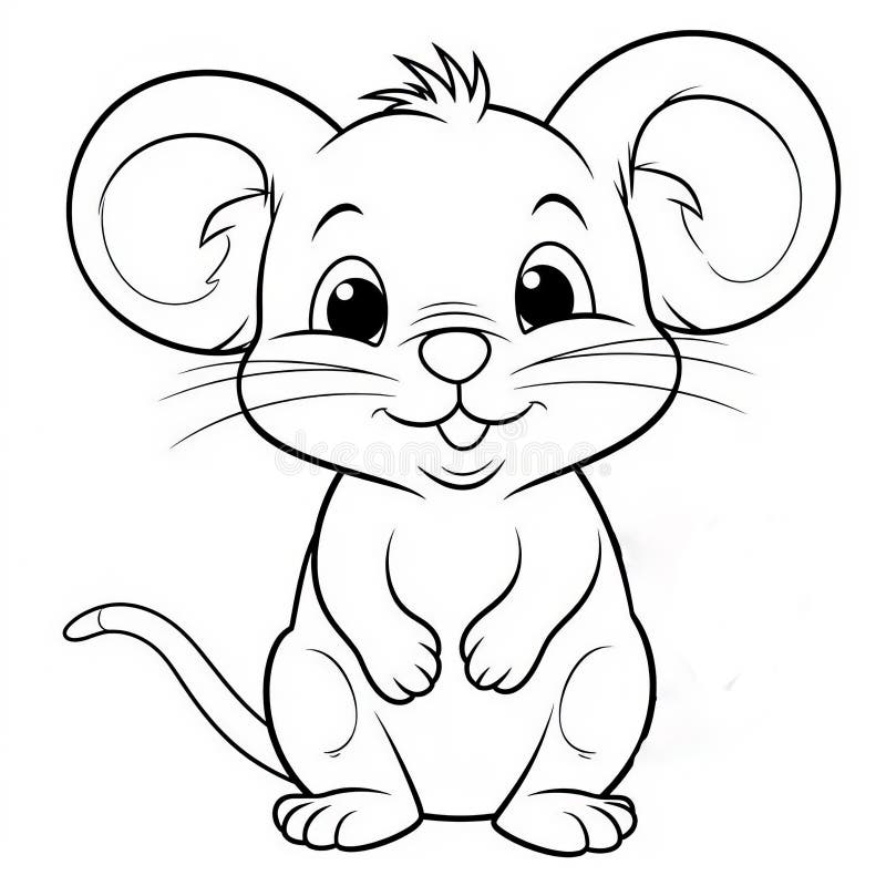 Cute cartoon rat coloring page stock illustrations â cute cartoon rat coloring page stock illustrations vectors clipart