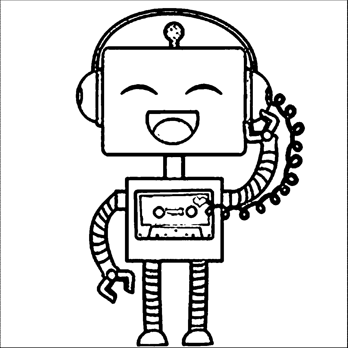 Cute robot coloring pages cartoon coloring pages coloring pages coloring pages for kids