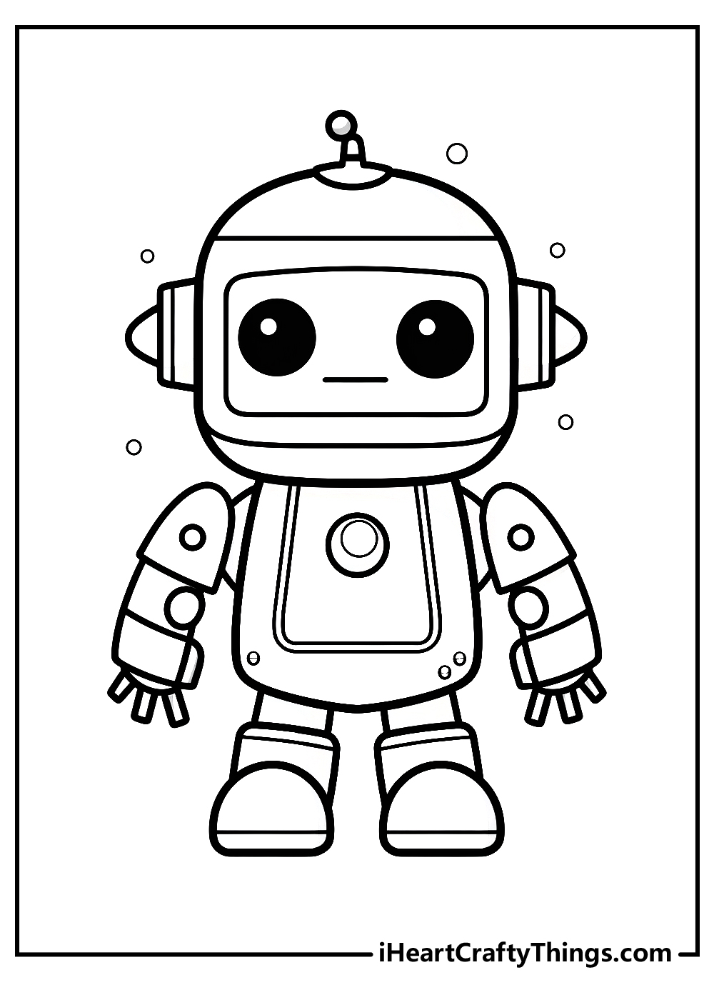 Robot coloring pages free printables