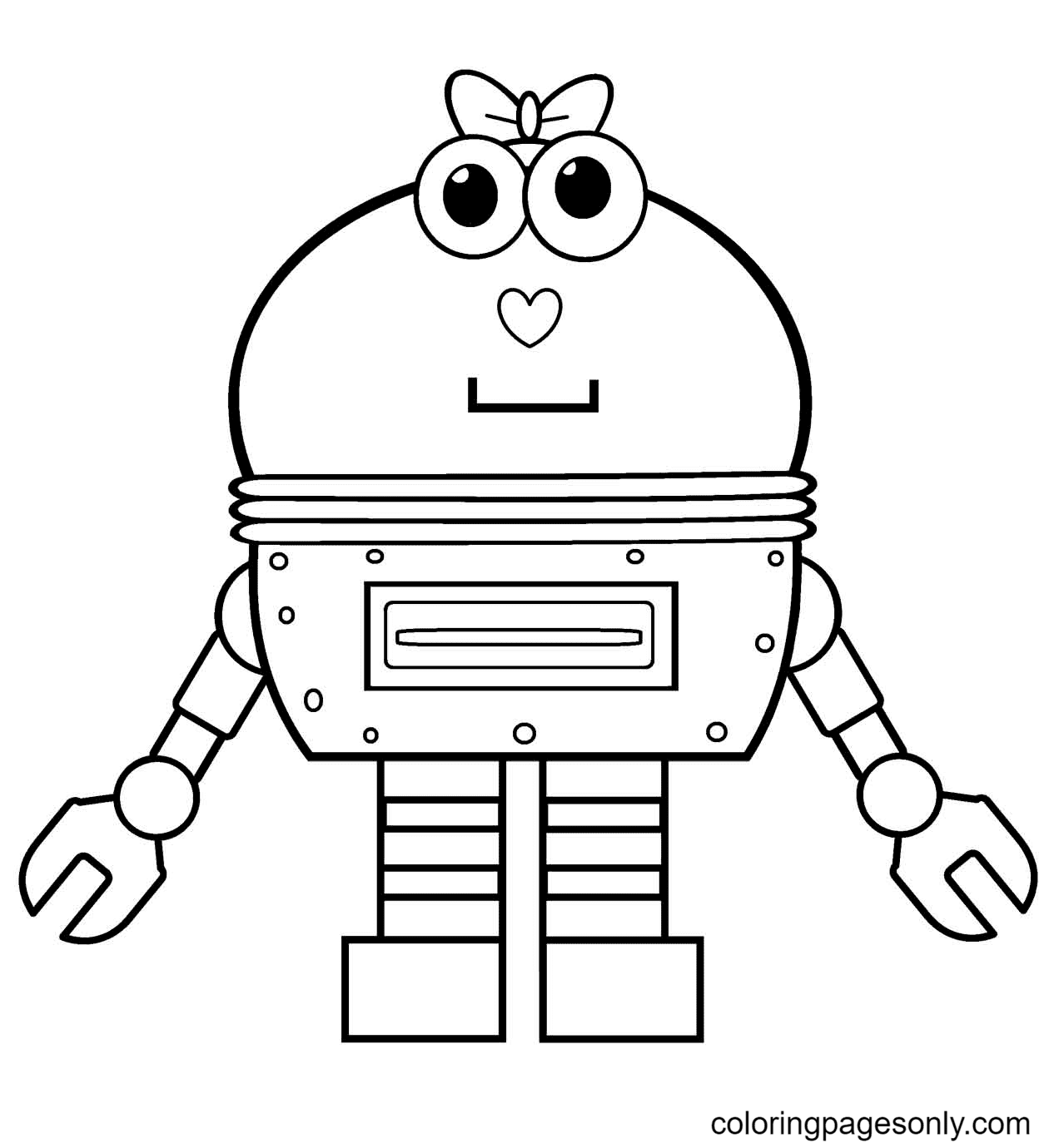 Robot coloring pages printable for free download