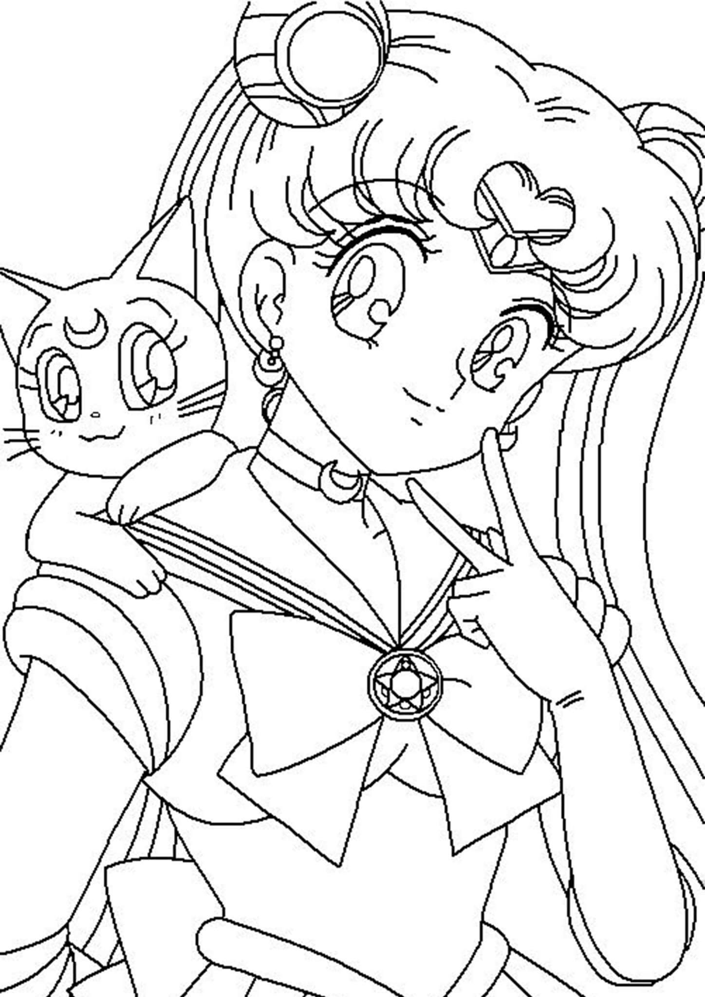 Free easy to print sailor moon coloring pages sailor moon coloring pages moon coloring pages manga coloring book