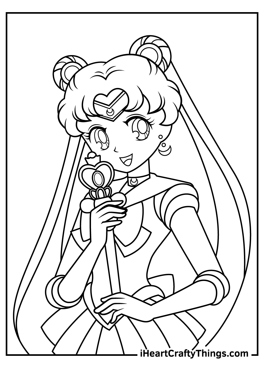 Sailor moon coloring pages free printables