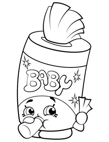 Baby swipes shopkin coloring page free printable coloring pages