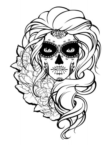 Skull coloring pages