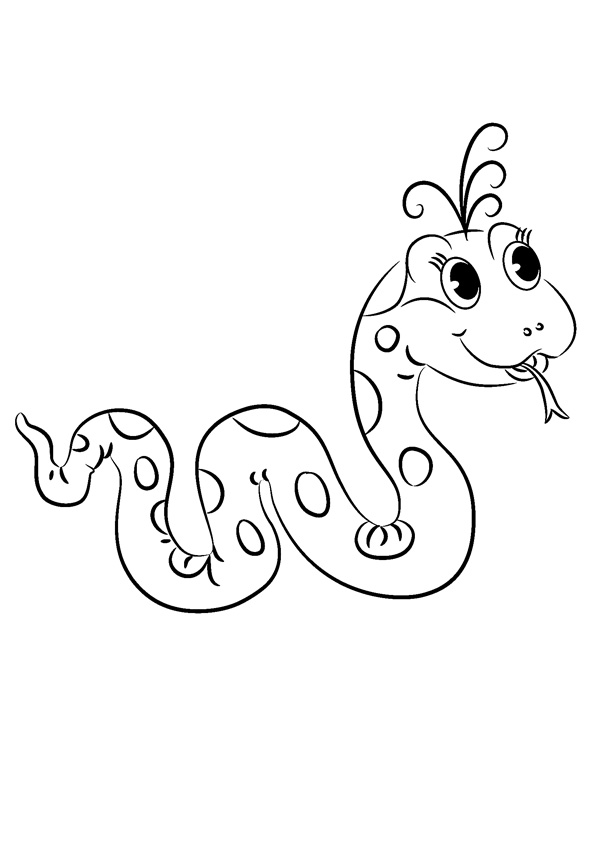 Coloring pages baby snake coloring pages for kids