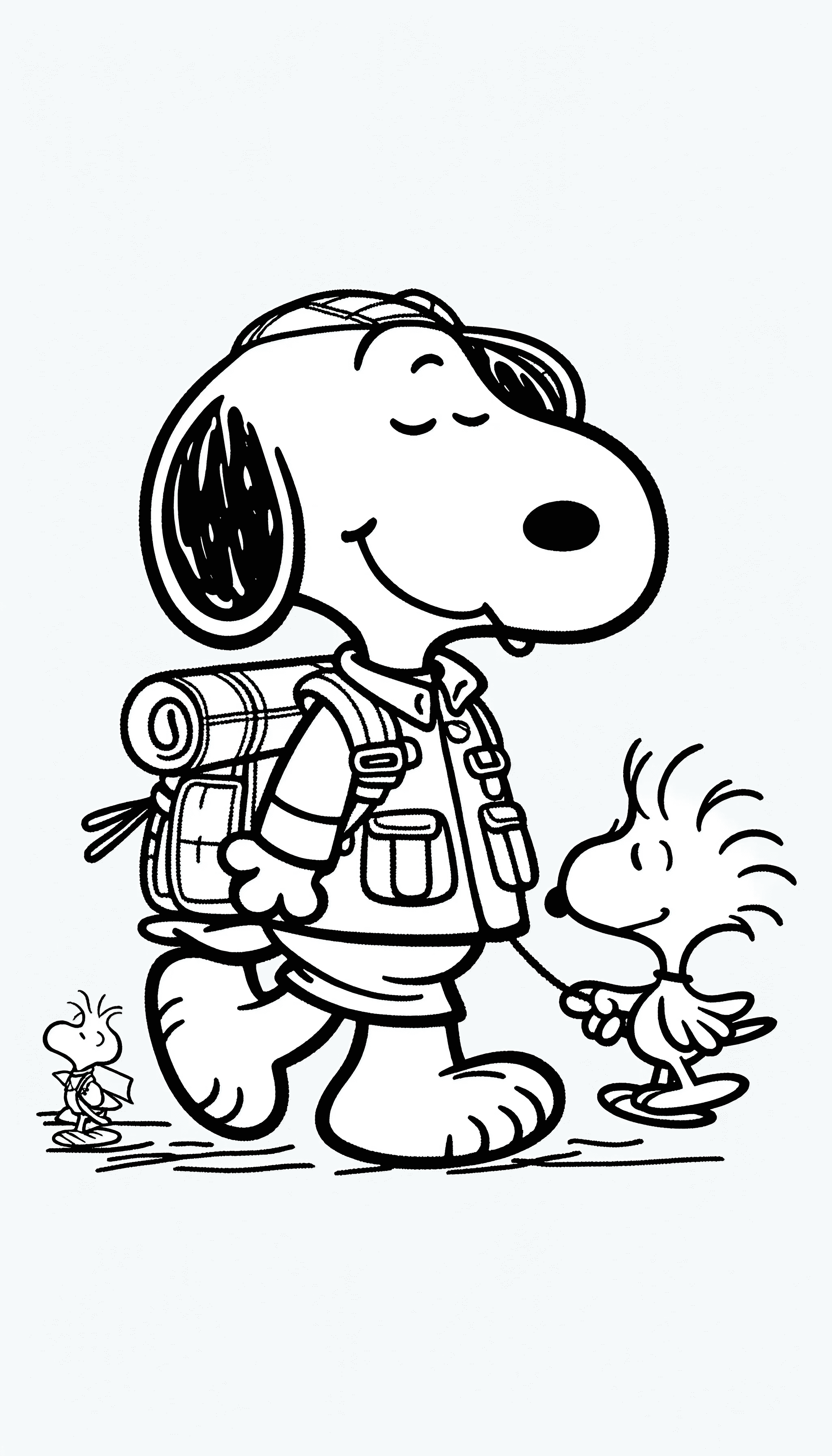 Snoopy coloring pages for free printable