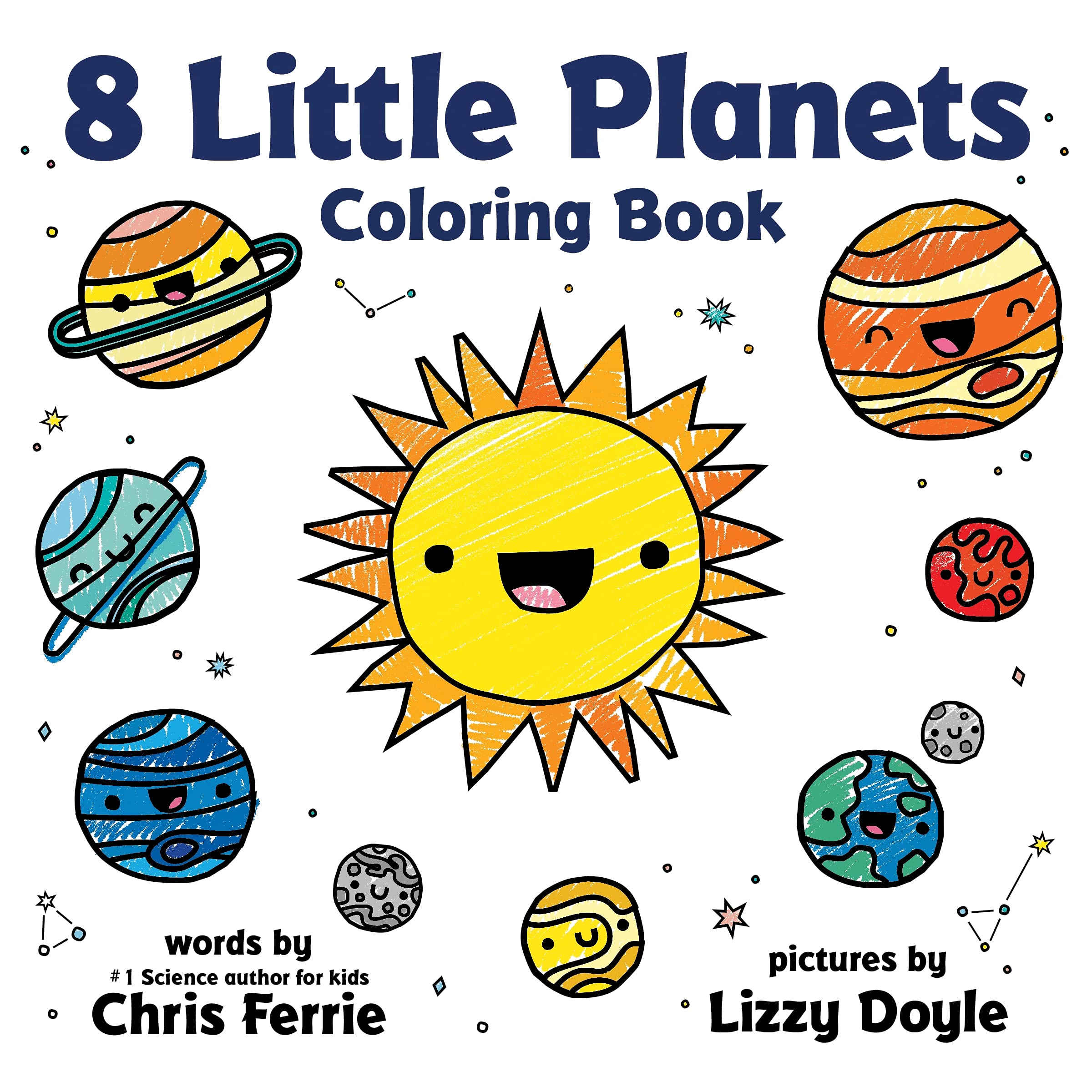 Little planets coloring book a solar system coloring book for toddlers and kids