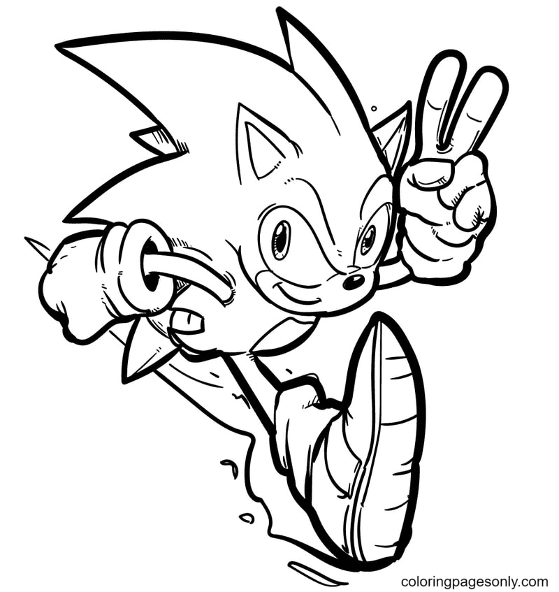 Sonic coloring pages printable for free download