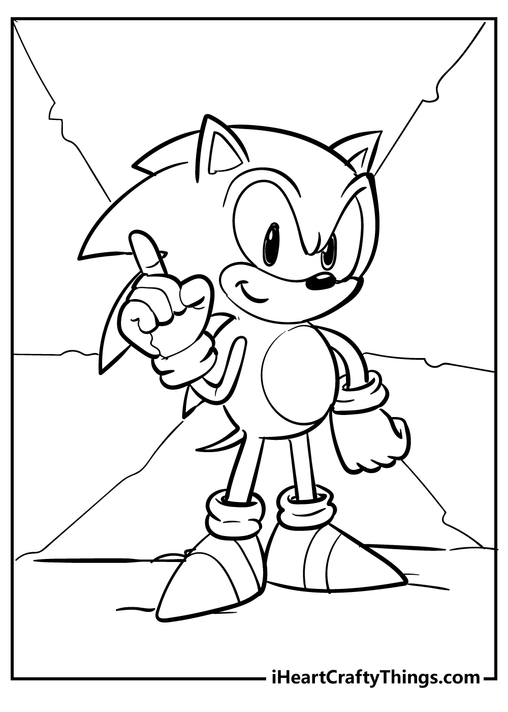 Sonic coloring pages free printables