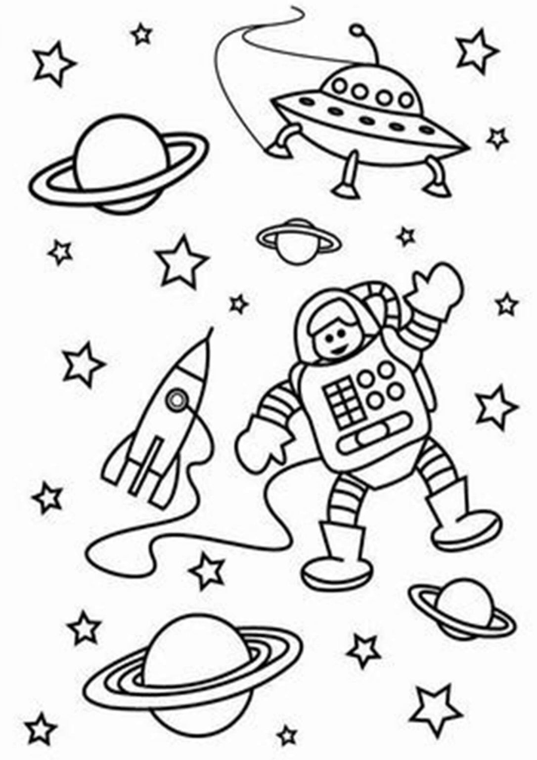 Explore the universe with these exciting space coloring pages