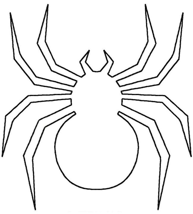 Free printable spider craft template