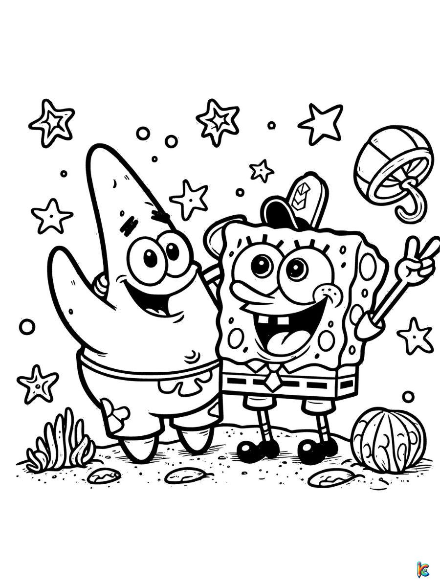 Spongebob coloring pages â