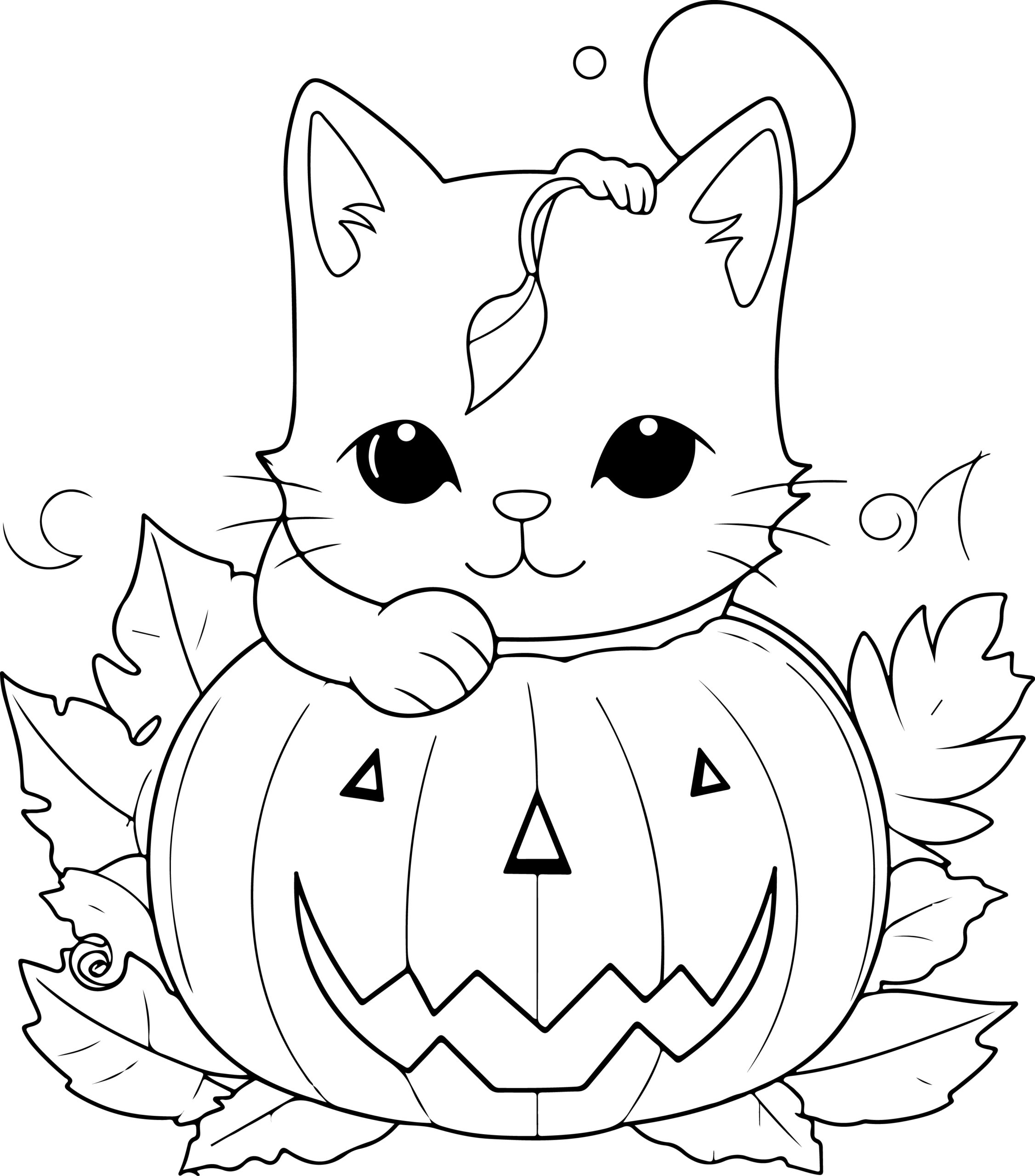 Halloween coloring book beautiful cat coloring pages cute cats ghosts pumpkins made by teachers