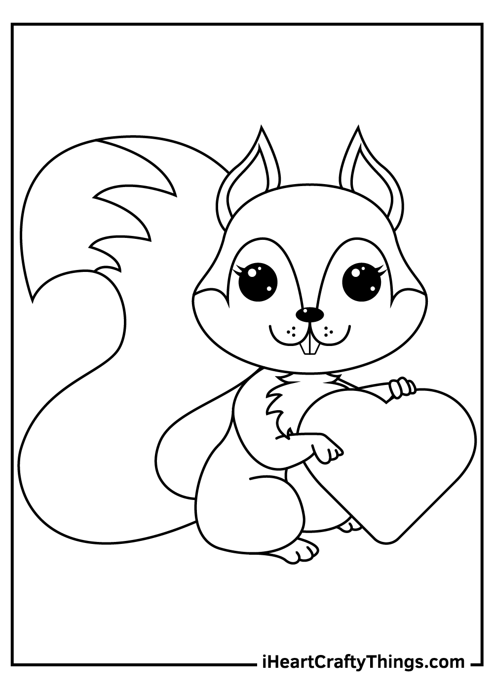 Squirrels coloring pages free printables