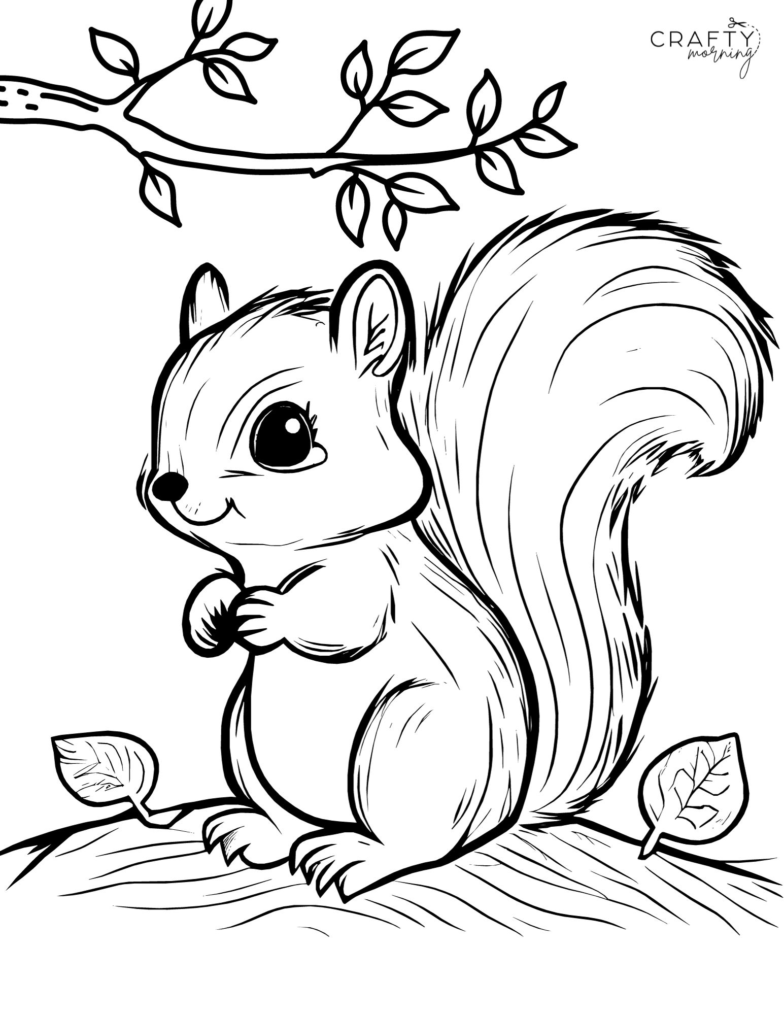 Squirrel coloring pages to print