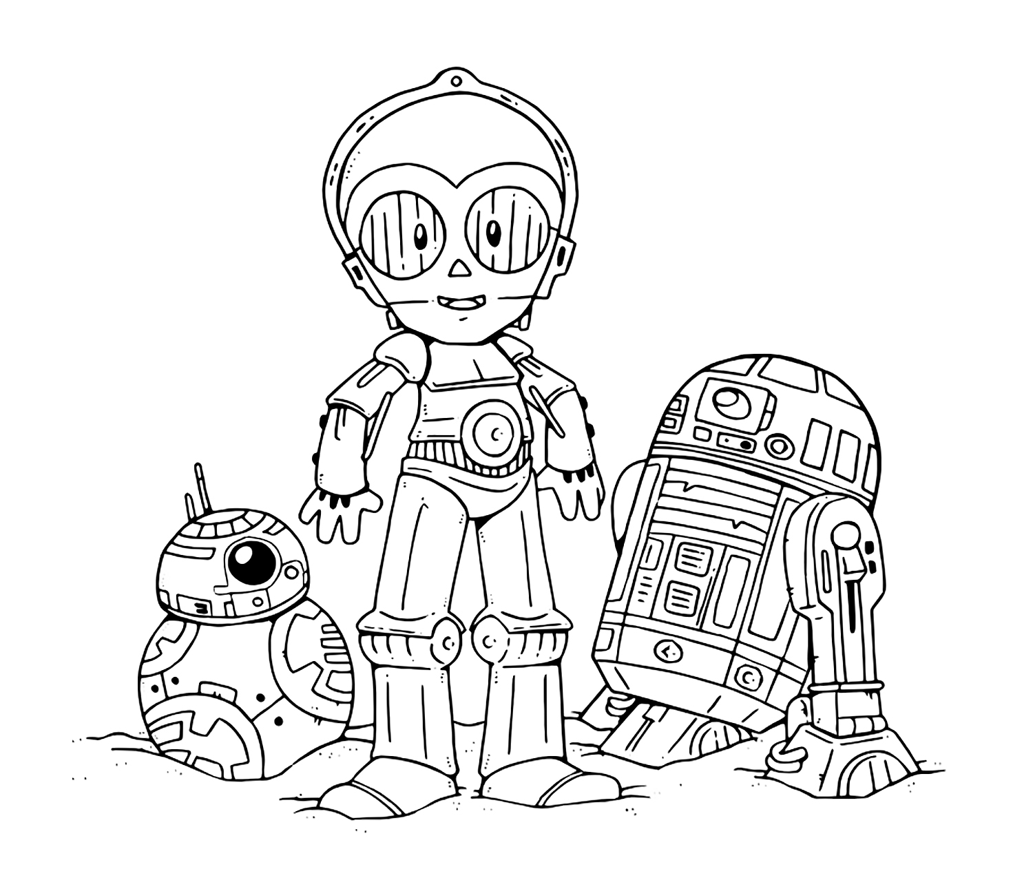 Star wars the last jedi cute coloring pages