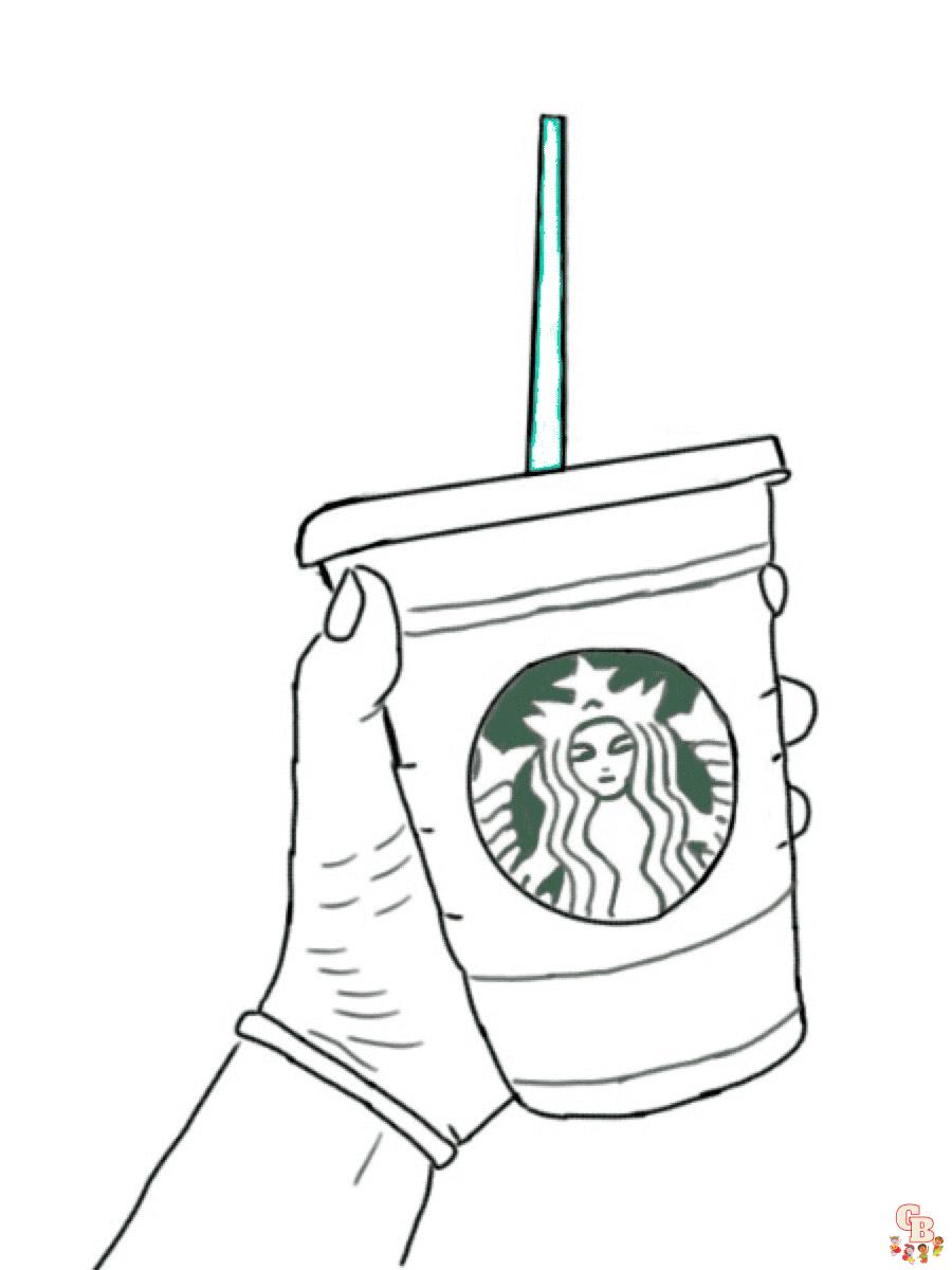 Free printable starbucks coloring pages