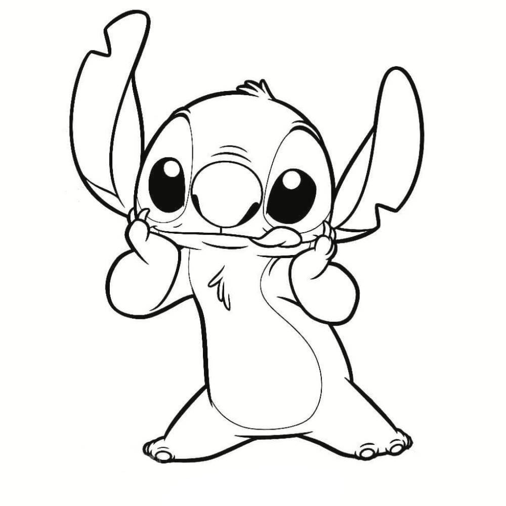 Stitch coloring pages printable