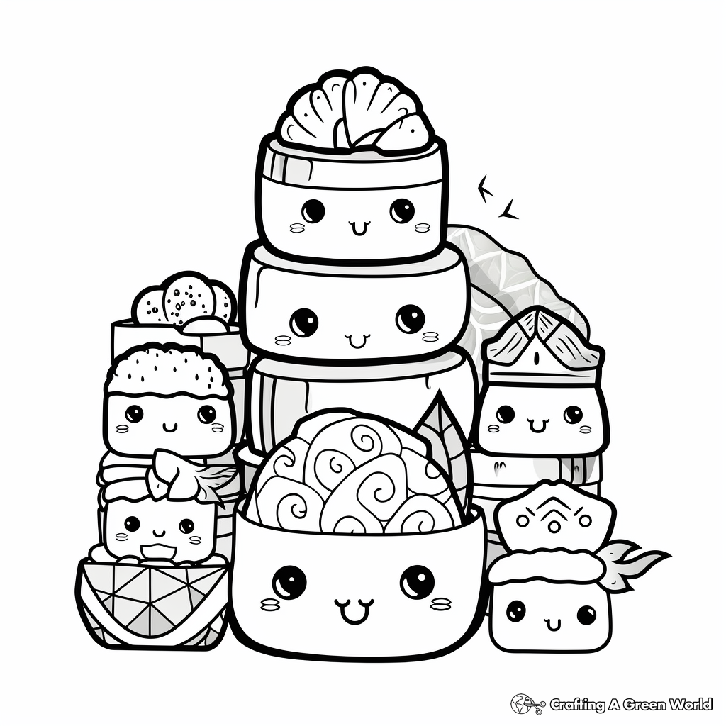 Kawaii aesthetic coloring pages