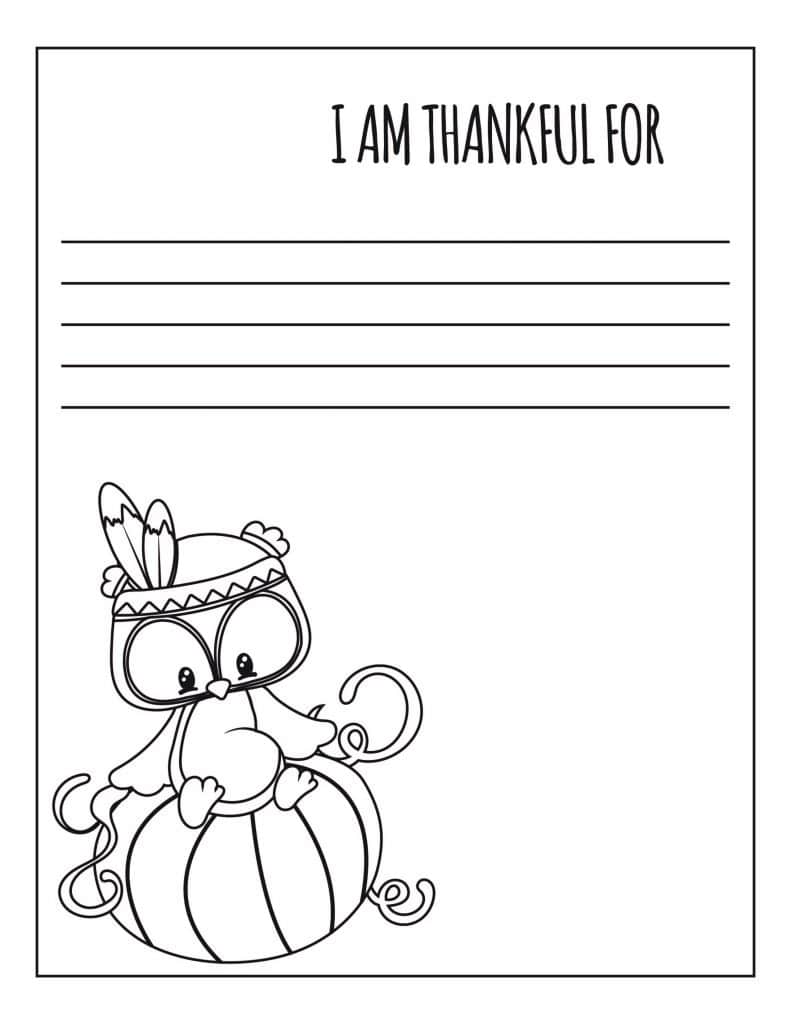 Free thanksgiving coloring pages