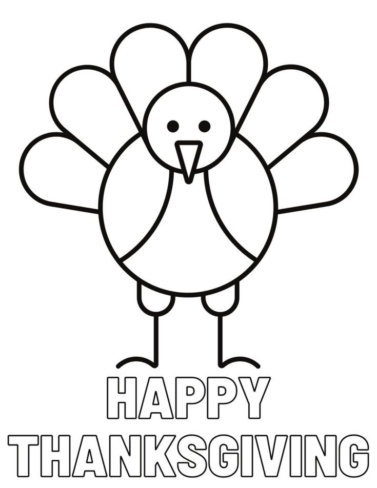 Free cute thanksgiving coloring pages for kids