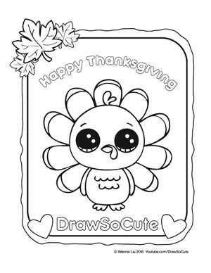 Coloring pages turkey coloring pages cute drawings thanksgiving coloring pages