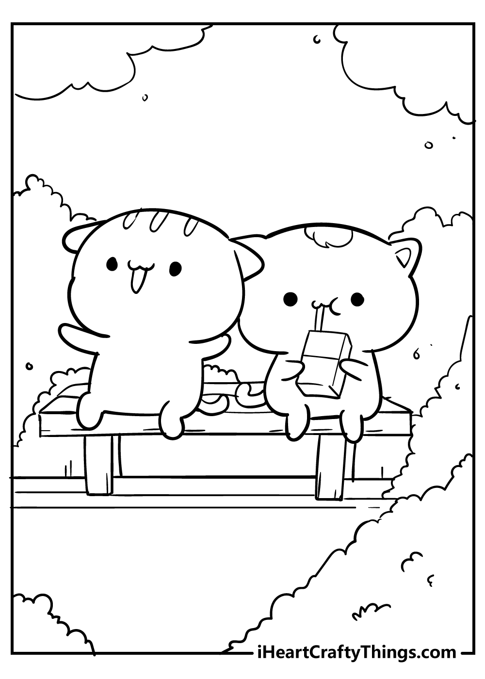 Kawaii coloring pages free printables