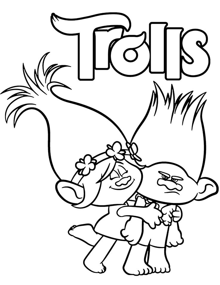 Trolls coloring pages for kids poppy coloring page coloring pages for kids cute coloring pages