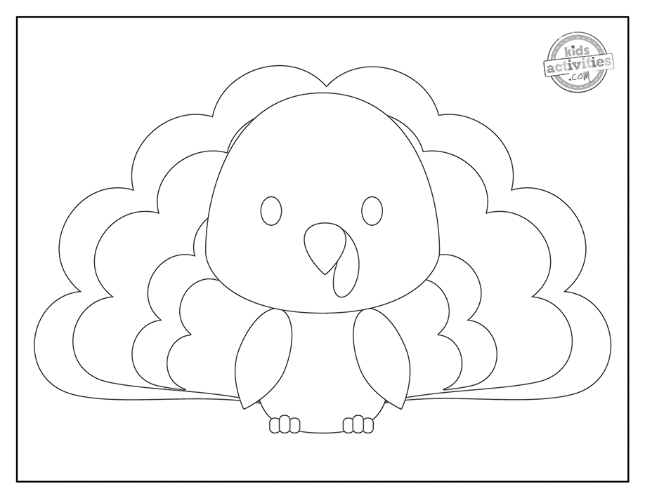 Cutest preschool turkey coloring pages kids activities blog