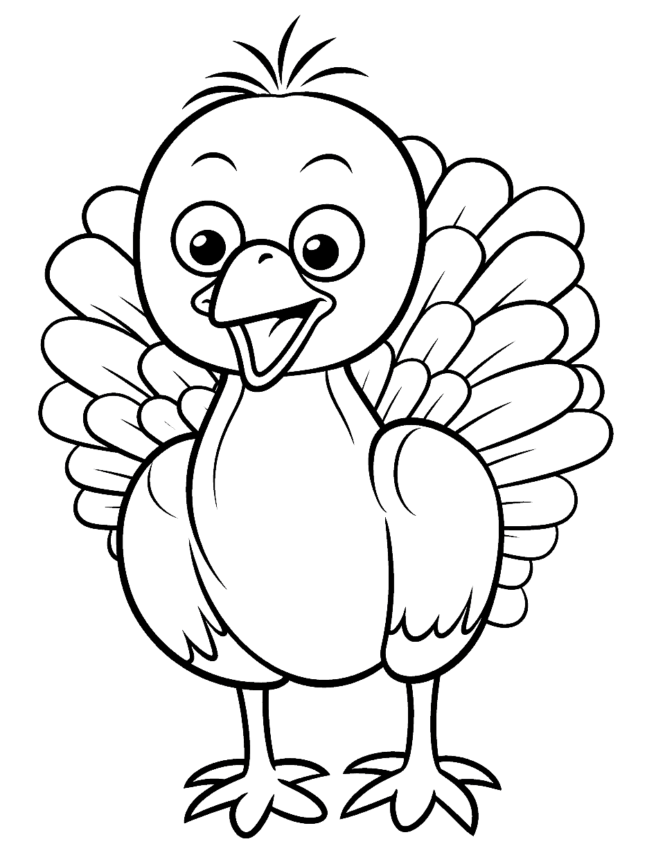 Turkey coloring pages free printable sheets