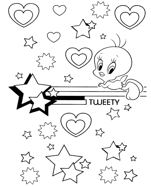 Print tweety coloring picture