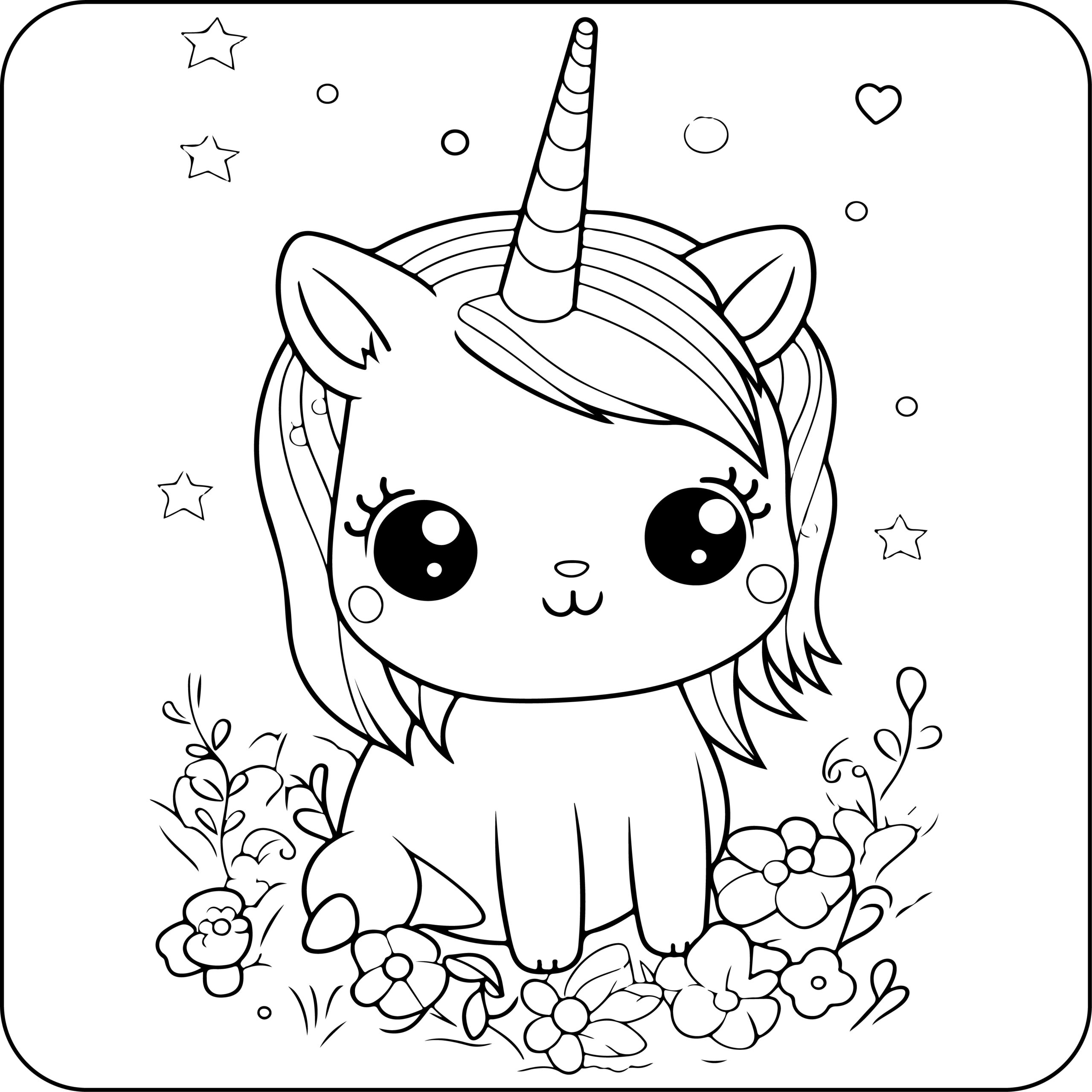 Unicorn coloring book coloring pages for kids made by teachers