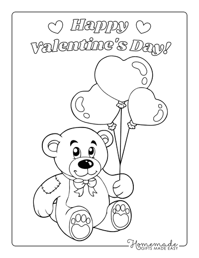 Free printable valentines day coloring pages