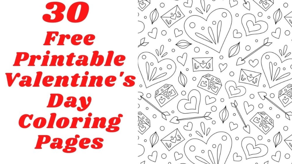 Valentines day coloring pages free printable for kids adults