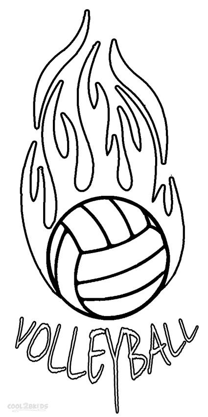 Printable volleyball coloring pages for kids coolbkids sports coloring pages volleyball drawing coloring pages