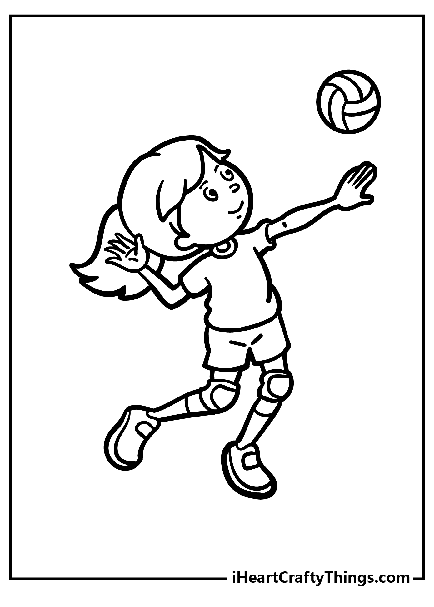 Volleyball coloring pages free printables