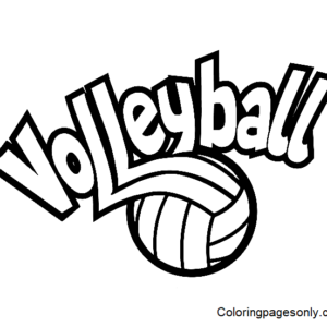 Volleyball coloring pages printable for free download