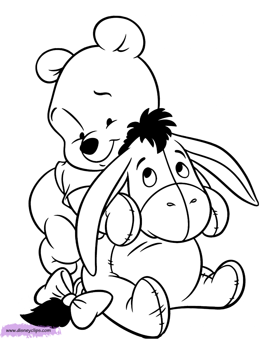 Baby pooh coloring pages disney cartoon coloring pages disney coloring sheets baby coloring pages